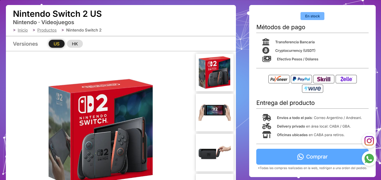 Import Tech BA — producto