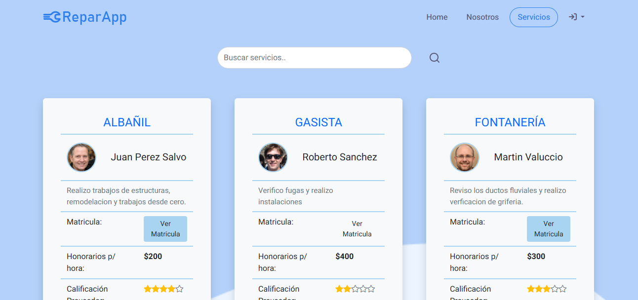 ReparApp — servicios