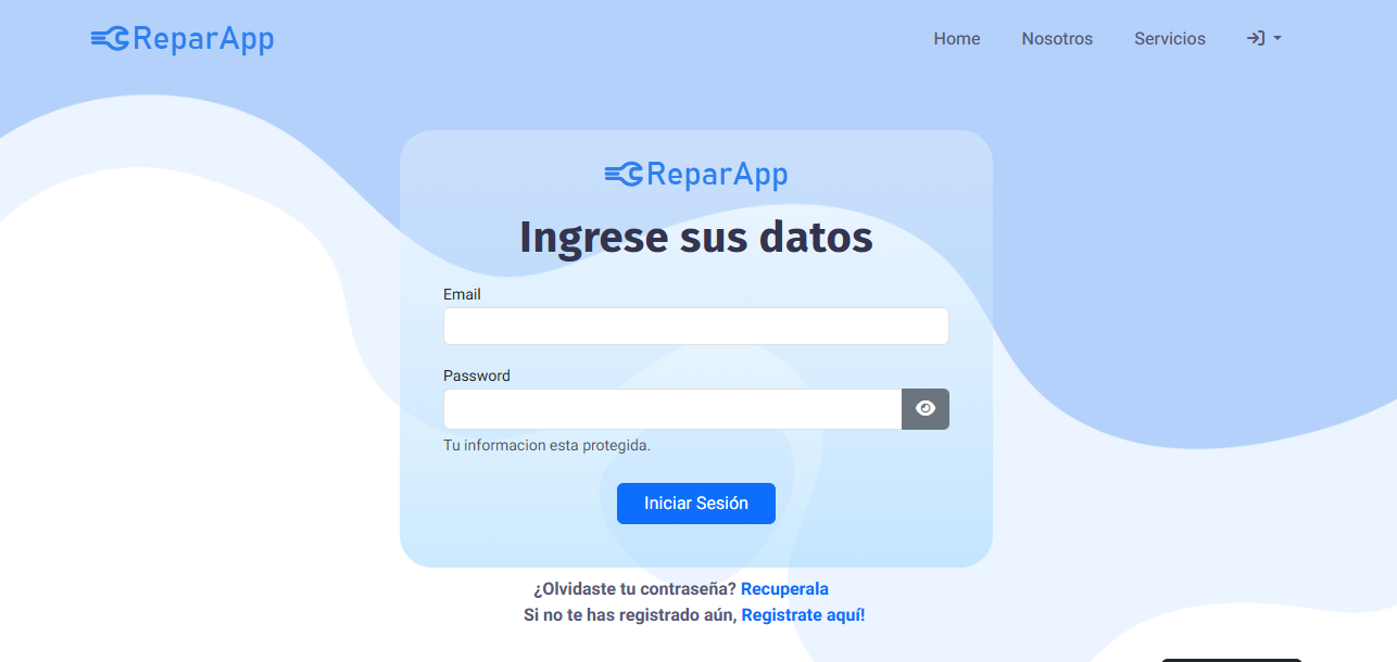 ReparApp — login